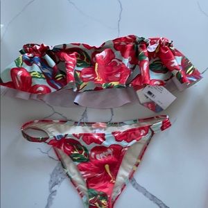 NWT Salinas Floral off shoulder bikini